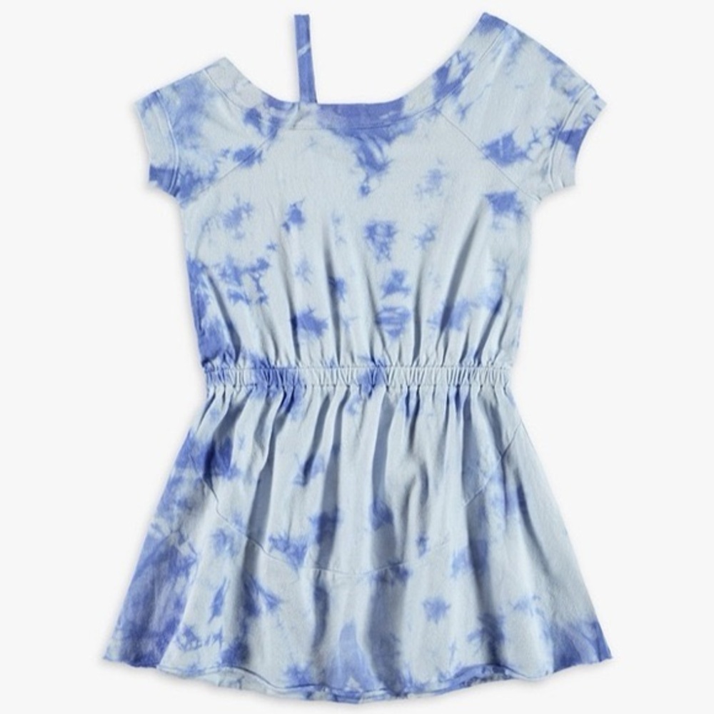 Blue Tie-Dye Dress - Picture 1 of 3